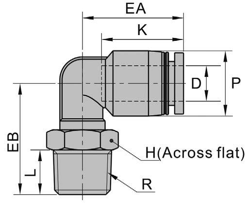 90° Swivel Male