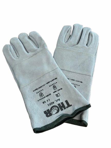 Gauntlet Gloves fire resistant Gray size 10